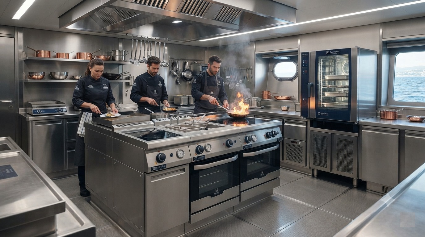 Electrolux Professional superyacht galley equipment