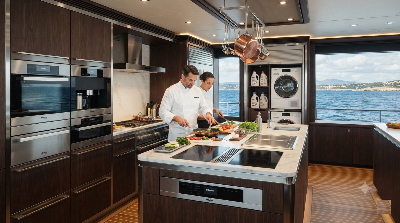 Miele Professional superyacht galley equipment