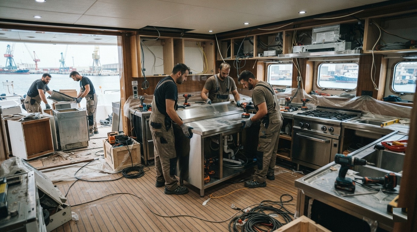 Refit superyacht galley FAQ