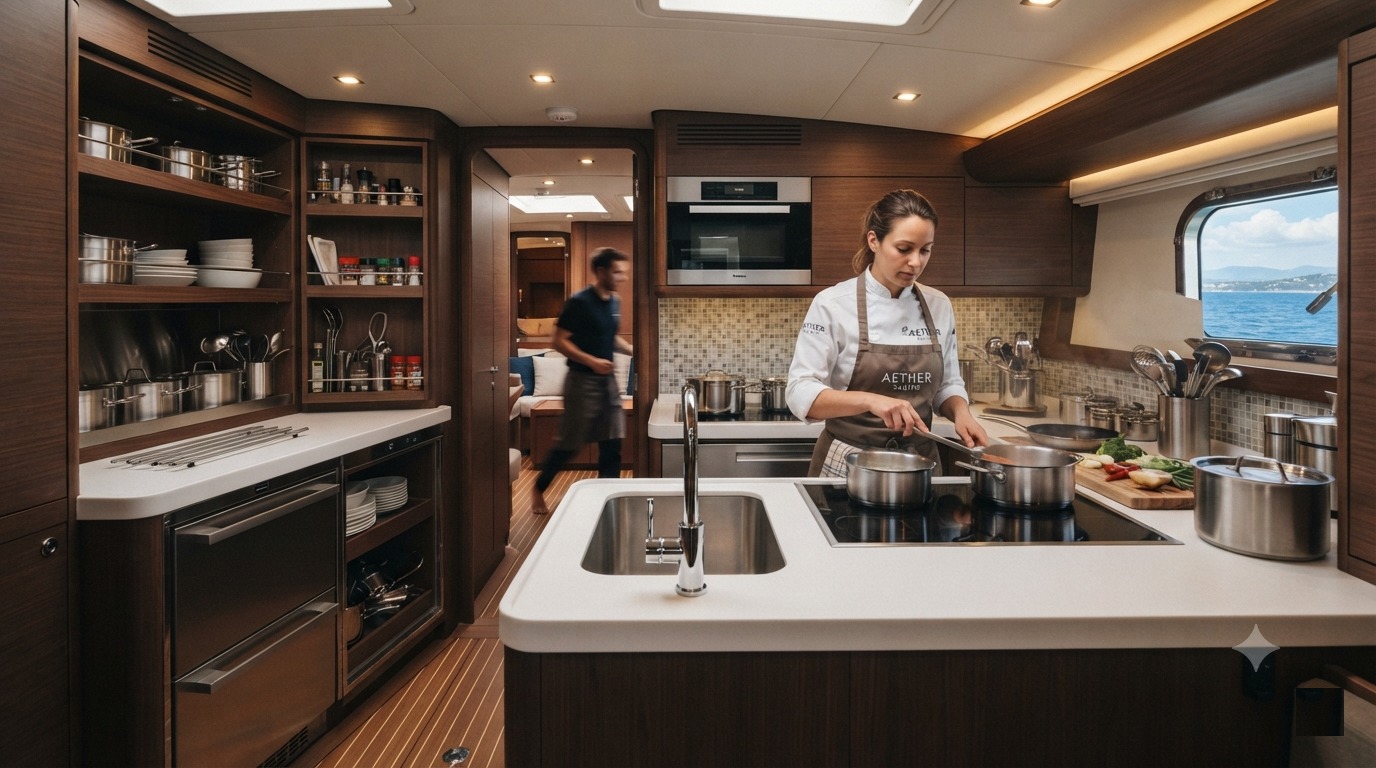Performance Sailing Yacht — 38m Galley Refit